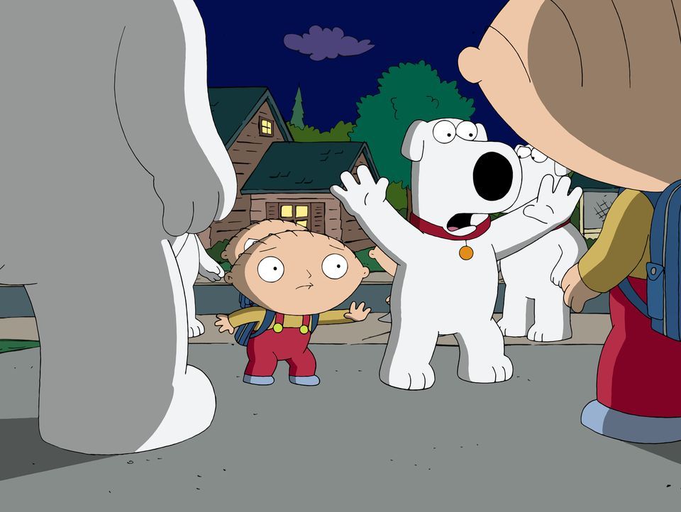 Brian (r.) und Stewie (l.) begeben sich auf eine Reise in die Vergangenheit und sorgen für ein riesiges Chaos ... - Bildquelle: 2011 Twentieth Century Fox Film Corporation. All rights reserved.