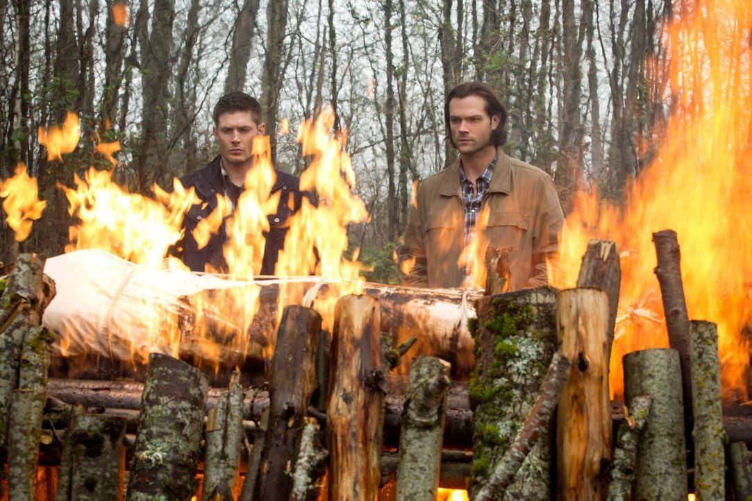 Auch wenn der Abschied von Charlie schmerzt, müssen Dean (Jensen Ackles, l.) und Sam (Jared Padalecki, r.) ihren Weg weiter gehen, welcher für Sam z... - Bildquelle: 2016 Warner Brothers