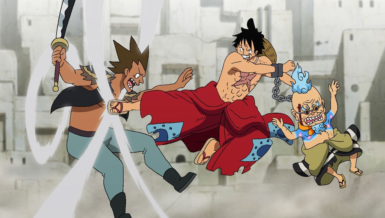 Klettere hinauf. Ruffys verzweifelter Fluchtversuch! - Bildquelle: © Eiichiro Oda / Shueisha, Toei Animation