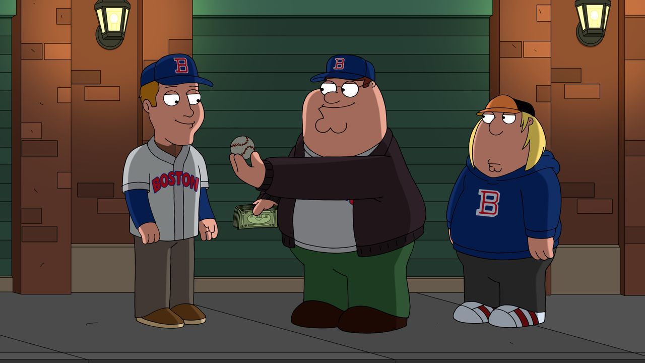 Peter Griffin (Mitte); Chris Griffin (r.) - Bildquelle: © 2021-2022 Fox Broadcasting Company, LLC. All rights reserved.
