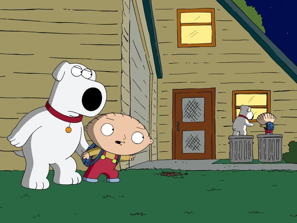 Brian (l.) und Stewie (r.) begeben sich auf eine Reise in die Vergangenheit und sorgen für ein riesiges Chaos ... - Bildquelle: 2011 Twentieth Century Fox Film Corporation. All rights reserved.