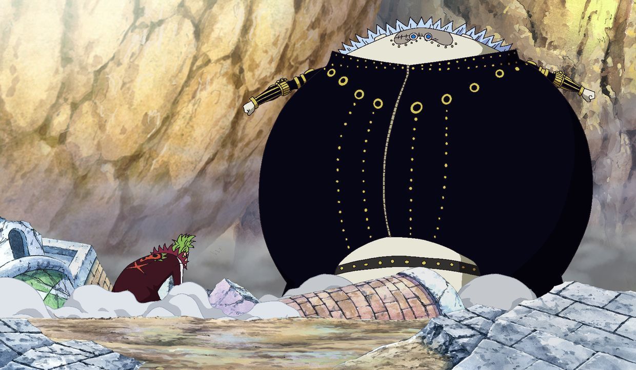 Bartolomeo (l.); Gladius (r.) - Bildquelle: Eiichiro Oda/Shueisha, Toei Animation