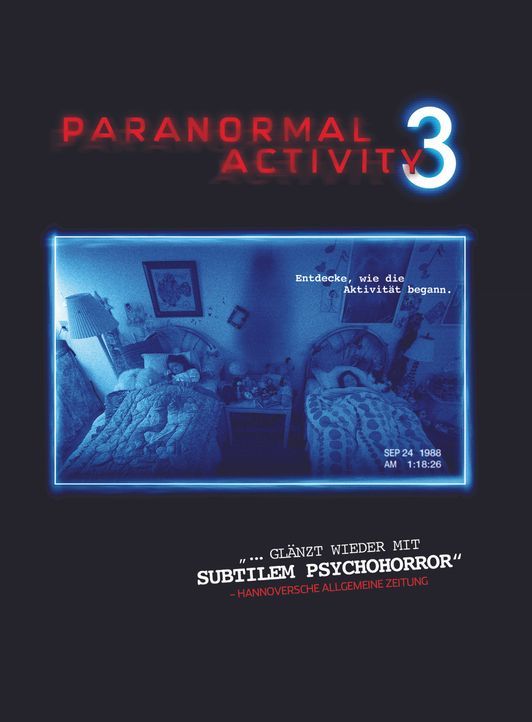 PARANORMAL ACTIVITY 3 - Plakatmotiv - Bildquelle: 2011 Paramount Pictures. All Rights Reserved.