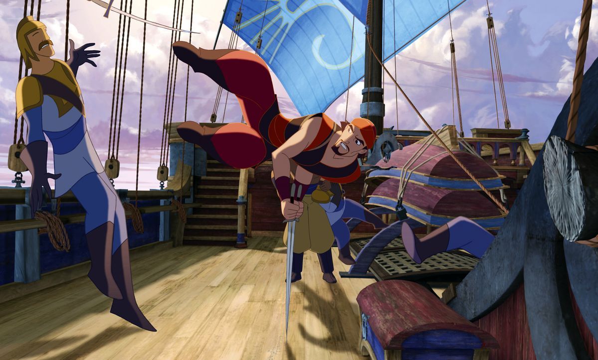 Sinbad, dem Herr der sieben Meere, wird ein Ultimatum gestellt: Er muss ein wertvolles Buch finden und zurückbringen oder sein bester Freund Proteus... - Bildquelle: DreamWorks SKG