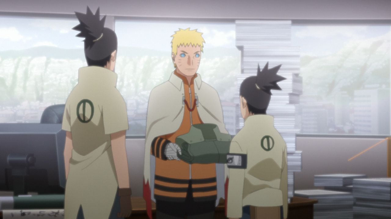 Naruto und Shikamaru versuchen, einen passenden Kandidaten für die Position ... - Bildquelle: 2002 MASASHI KISHIMOTO / 2017 BORUTO All Rights Reserved.