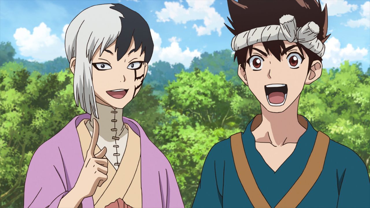 In die Neuzeit - Bildquelle: Kome Studio, Boichi/SHUEISHA, Dr.STONE Project
