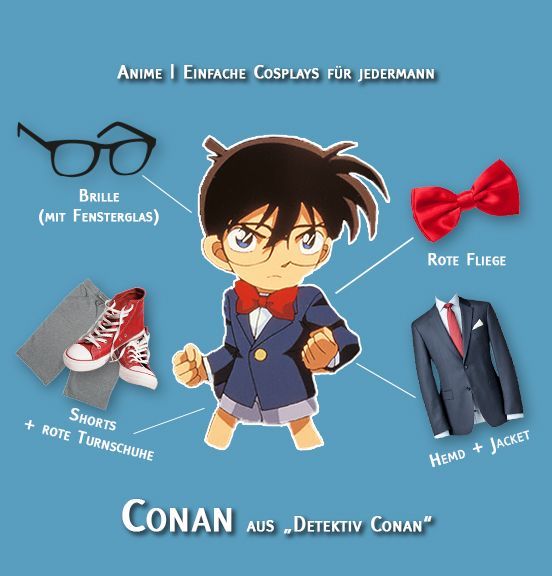 Cosplay Conan aus Detektiv Conan