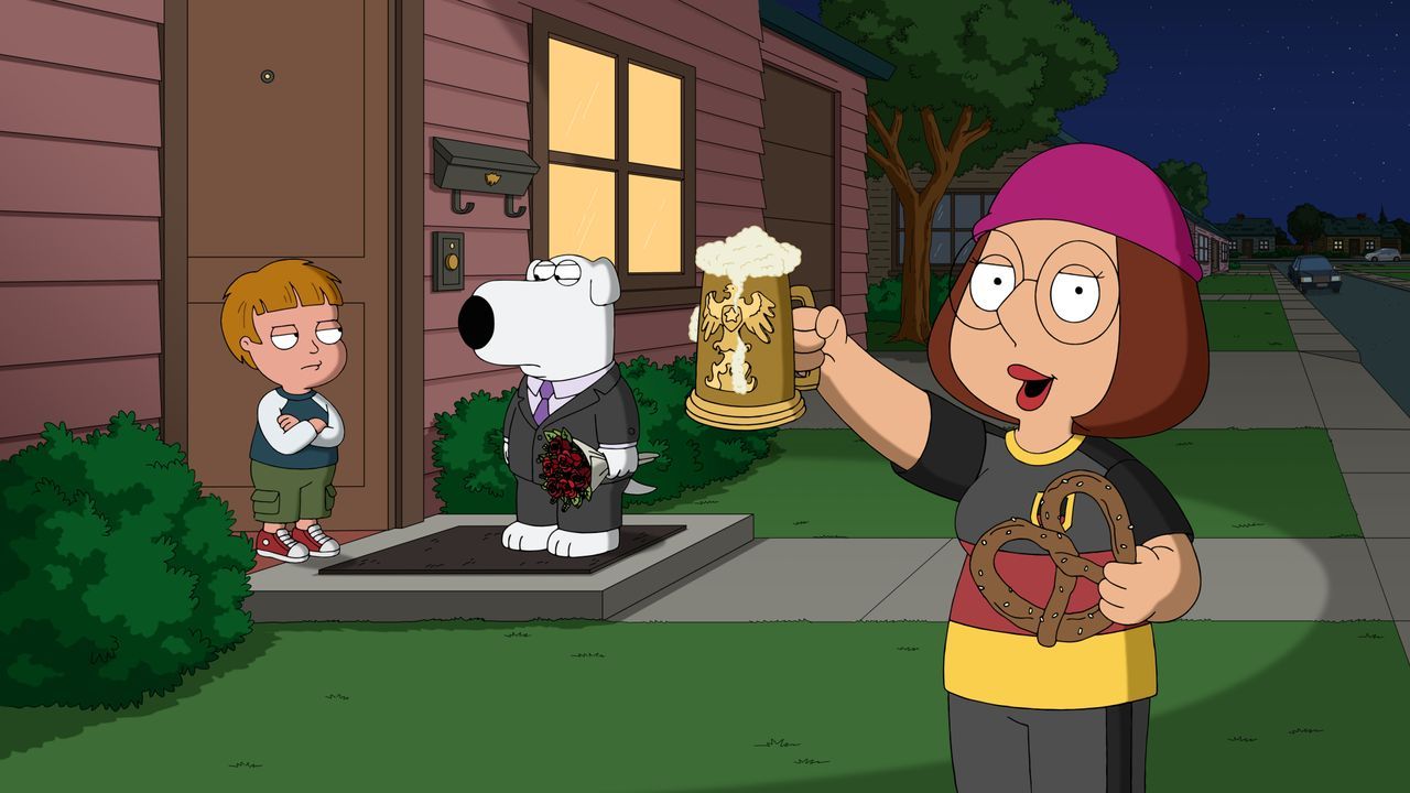 (v.l.n.r.) Kyle; Brian Griffin; Meg Griffin - Bildquelle: © 2021-2022 Fox Broadcasting Company, LLC. All rights reserved.