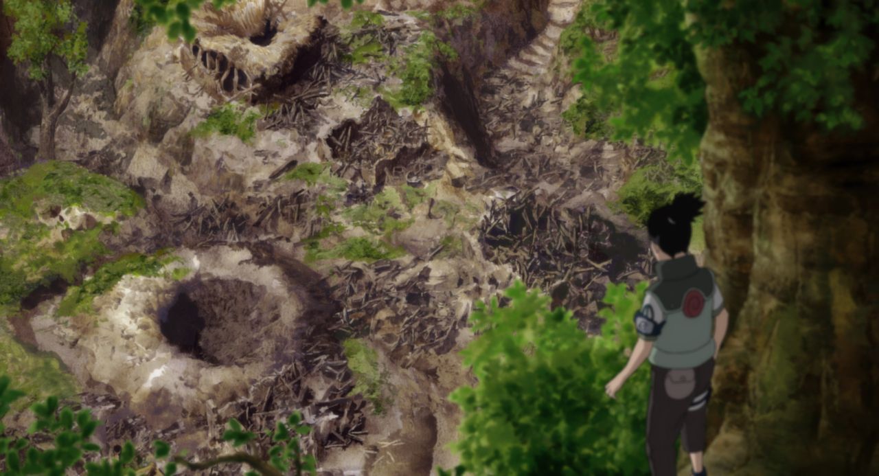 Als Naruto, Sakura und Shikamaru (Bild) in dem Dorf ankommen, müssen sie feststellen, dass es attackiert wurde. Doch wer steckt hinter dieser schrec... - Bildquelle: 2002 Masashi Kishimoto.   NMP 2005.