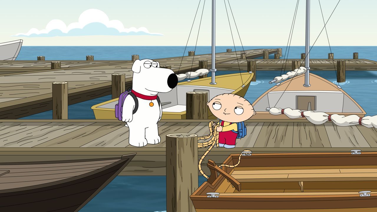 Brian Griffin (l.), Stewie Griffin (r.) - Bildquelle: 2018-2019 Fox and its related entities. All rights reserved.
