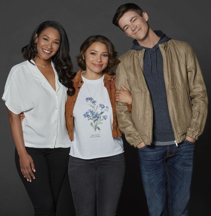 (5. Staffel) - (v.l.n.r.) Iris (Candice Patton); Nora alias XS (Jessica Parker Kennedy); Barry (Grant Gustin) - Bildquelle: Katie Yu 2018 The CW Network, LLC. All rights reserved./Katie Yu