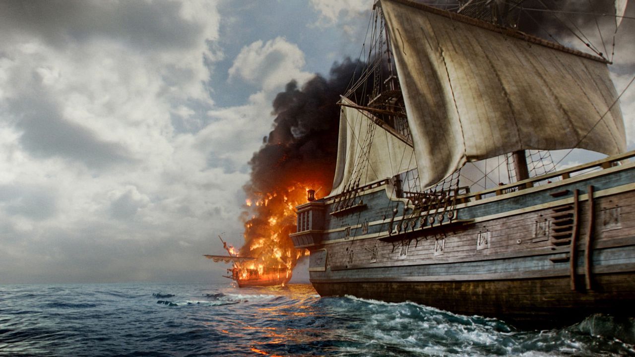 Der Kapitän der "Good Fortune" hat den Piraten - in der Hoffnung, dass sie ihn und seine Besatzung verschonen - die Ladung ohne Widerstand überlasse... - Bildquelle: 2015 Starz Entertainment LLC, All rights reserved.
