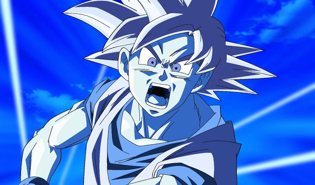 Zeig sie uns, Goku! Die Kraft des Super Saiyajin Gottes! - Bildquelle: © Bird Studio/Shueisha, Toei Animation