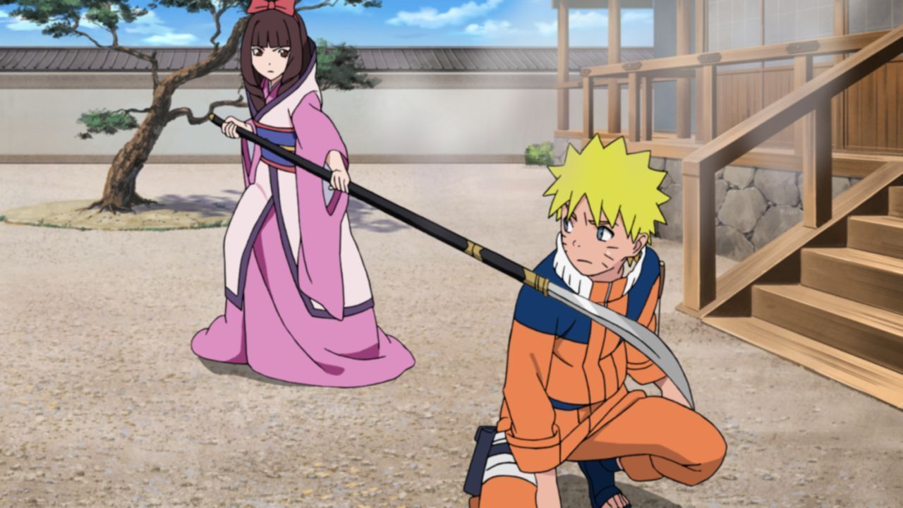 Team 10 und Naruto schaffen es, Shuu zu befreien. Naruto blieb zurück, um di... - Bildquelle: © 2002 MASASHI KISHIMOTO / 2007 SHIPPUDEN All Rights Reserved.