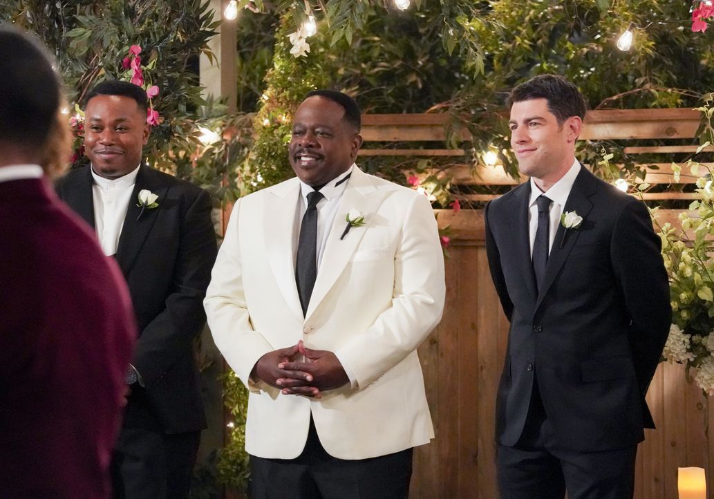 (v.l.n.r.) Marty Butler (Marcel Spears); Calvin Butler (Cedric the Entertainer); Dave Johnson (Max Greenfield) - Bildquelle: Monty Brinton © 2019 CBS Broadcasting, Inc. All Rights Reserved. / Monty Brinton