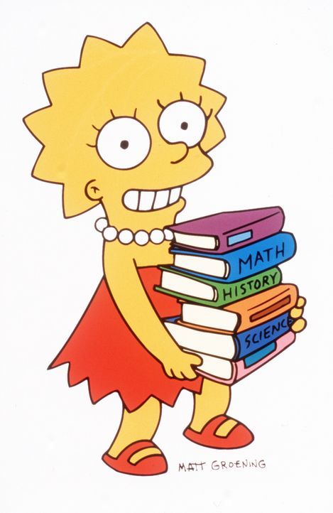 (9. Staffel) - Eindeutig die Cleverste in der Simpson-Familie: Tochter Lisa. - Bildquelle: und TM Twentieth Century Fox Film Corporation - Alle Rechte vorbehalten