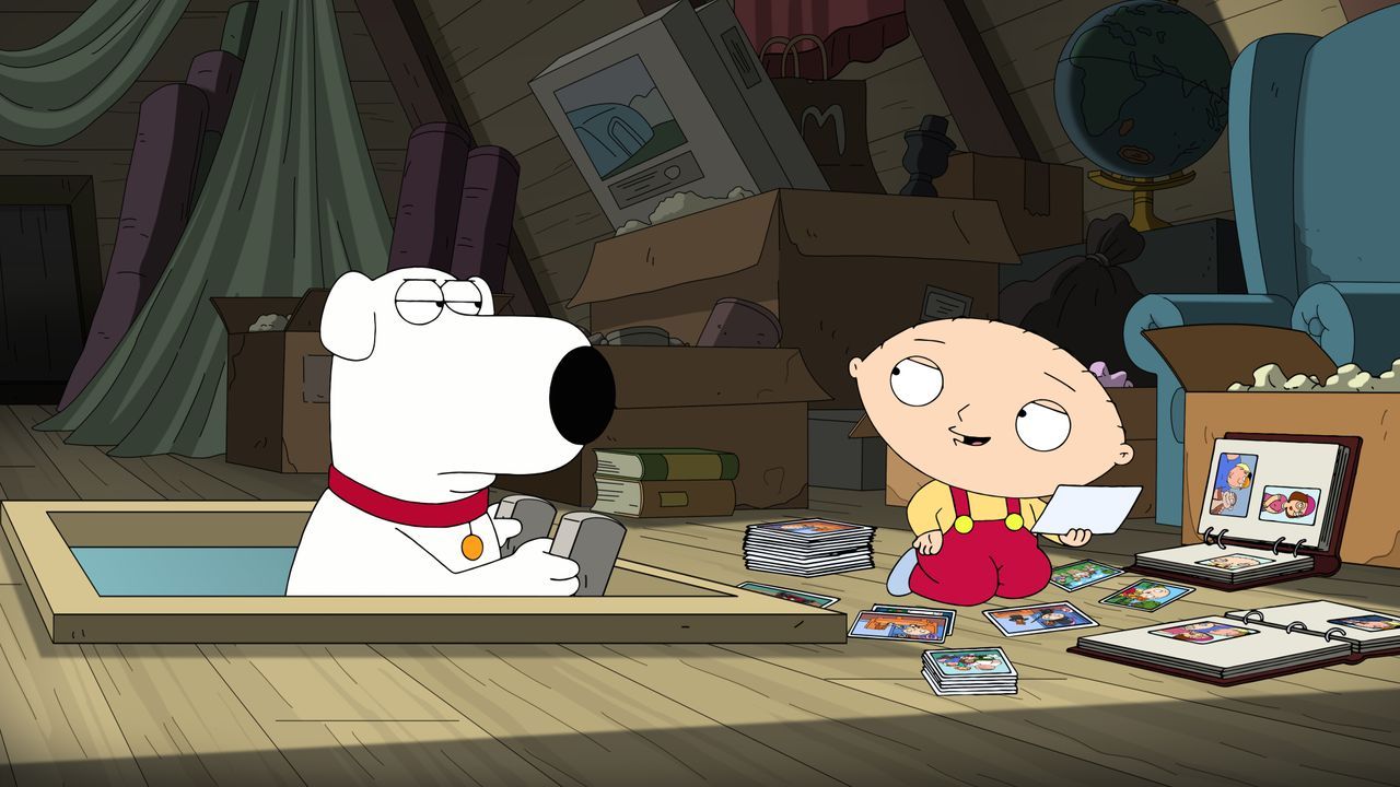 Brian Griffin (l.); Stewie Griffin (r.) - Bildquelle: © 2021-2022 Fox Broadcasting Company, LLC. All rights reserved