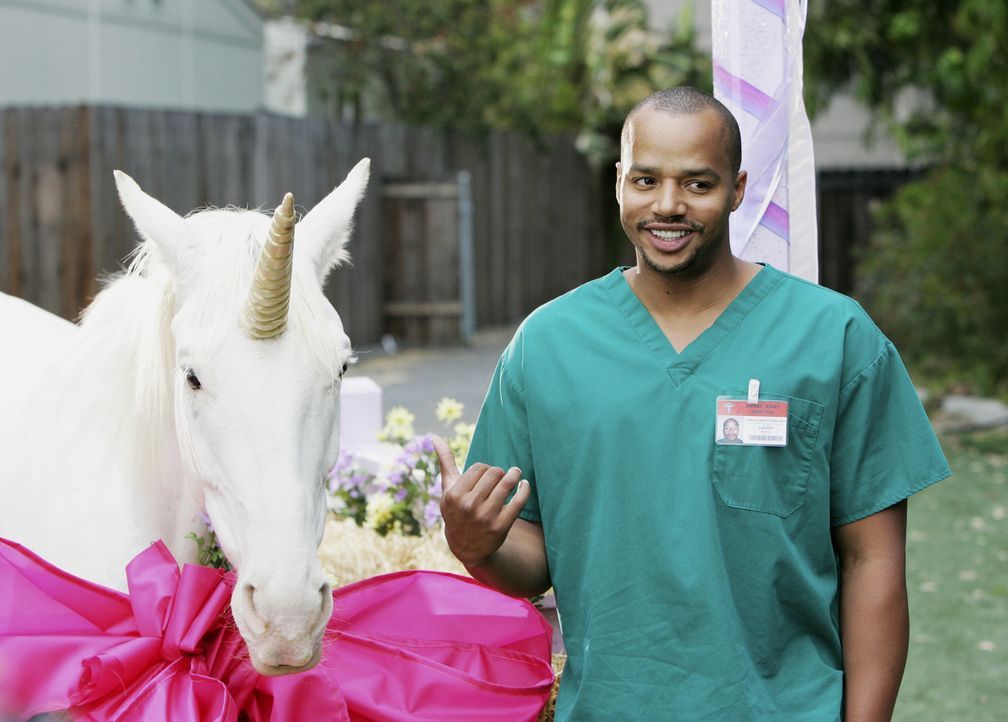 Turk (Donald Faison) hat ein besonderes Geschenk für seinen Freund ... - Bildquelle: Touchstone Television