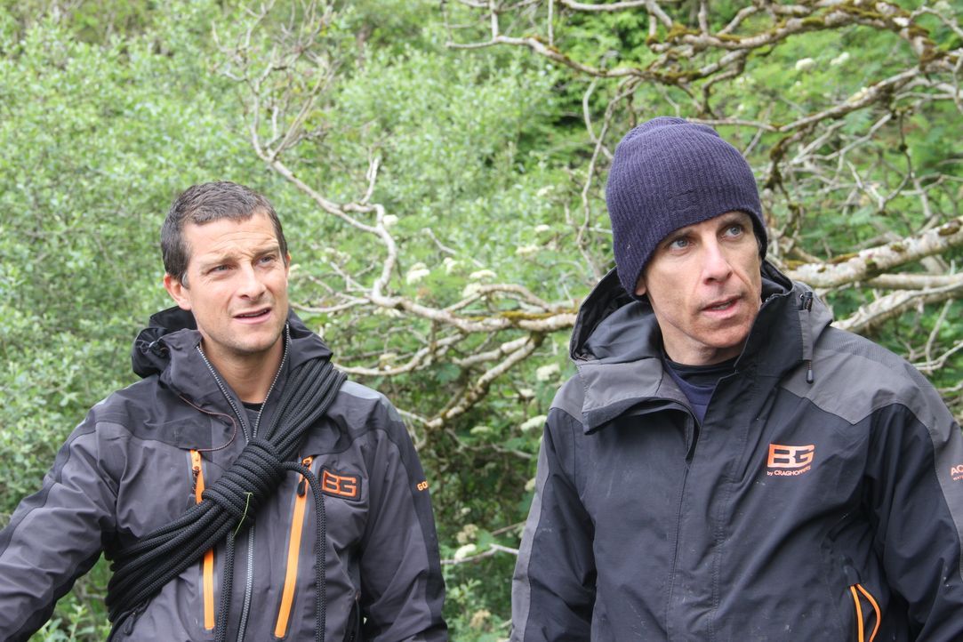 Bear Grylls (l.); Ben Stiller (r.) - Bildquelle: © 2014, Electus and ES2 Productions, LLC