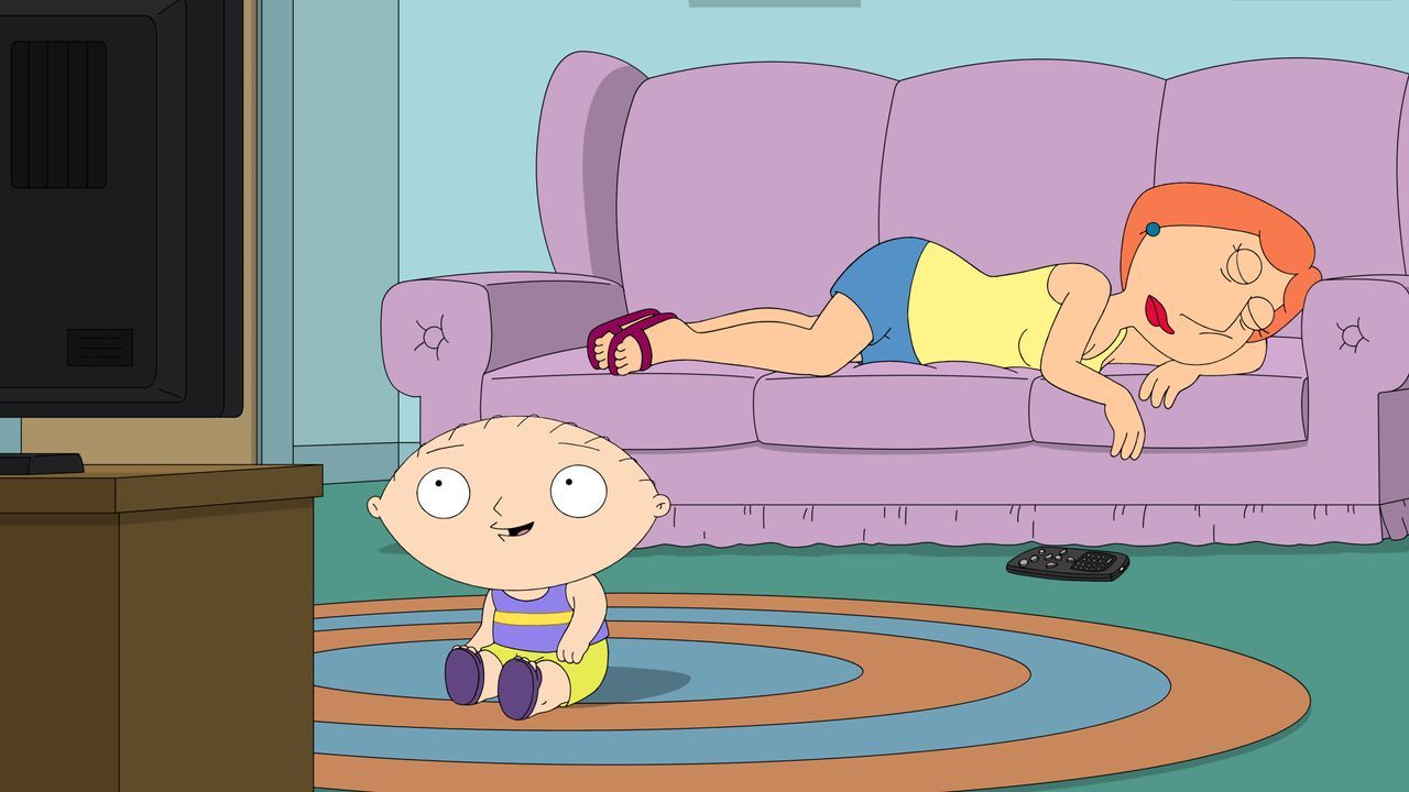 Stewie Griffin (l.); Lois Griffin (r.) - Bildquelle: © 2021-2022 Fox Broadcasting Company, LLC. All rights reserved