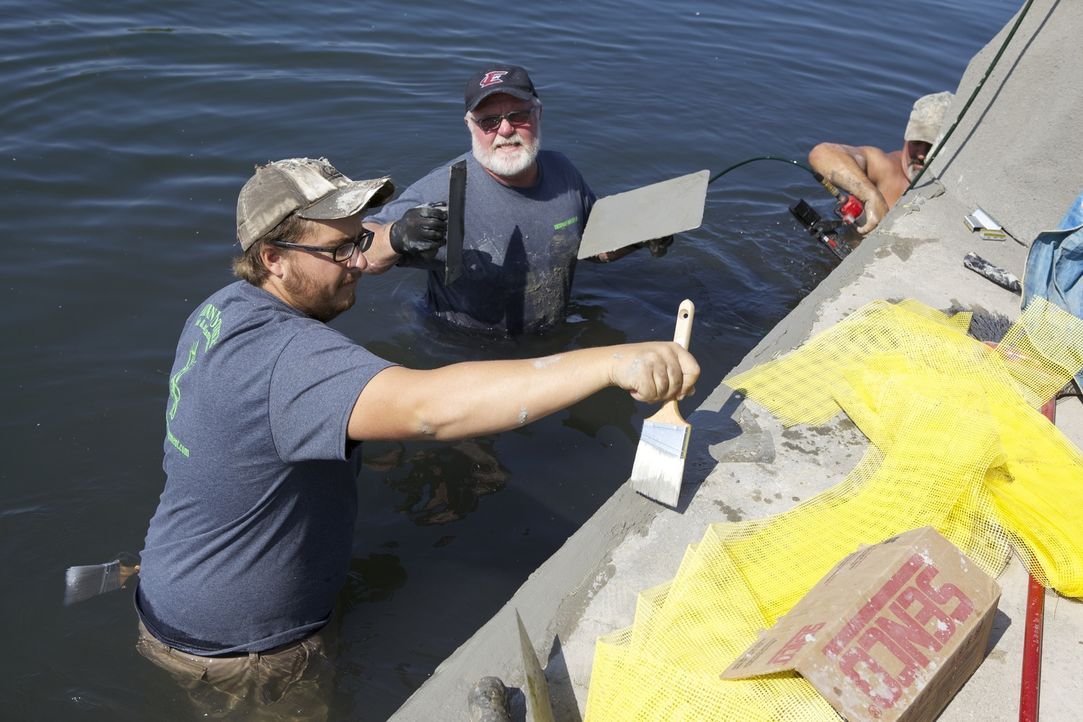 Die Herman Brothers haben ihr Hobby zum Beruf gemacht und blühen in ihrem Land and Lake Management vollkommen auf. Justins (l.) neues Projekt: Eine... - Bildquelle: 2013, DIY Network/Scripps Networks, LLC. All RIghts Reserved.