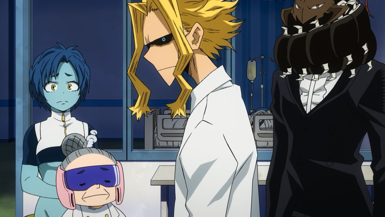 Gerade, als sich die Helden vom Kampf erholen wollen, taucht die Liga der Sc... - Bildquelle: K. Horikoshi / Shueisha, My Hero Academia Project