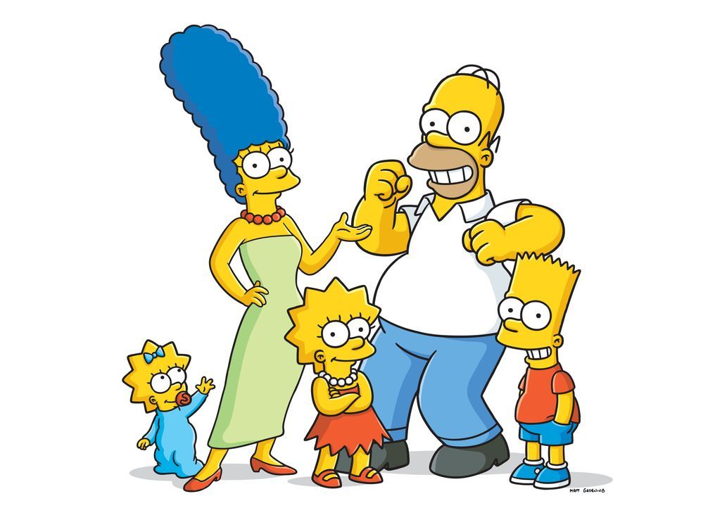 (29. Staffel) - (v.l.n.r.) Maggie; Marge; Lisa; Homer; Bart - Bildquelle: © 2017-2018 Fox and its related entities.  All rights reserved.