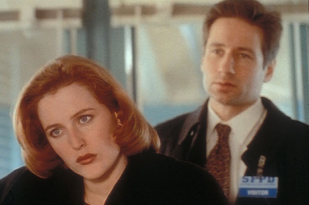 Scully (Gillian Anderson, l.) und Mulder (David Duchovny, r.) untersuchen in der Chinatown von San Francisco einen Fall, bei dem sie erst Geistern n... - Bildquelle: TM +   2000 Twentieth Century Fox Film Corporation. All Rights Reserved.