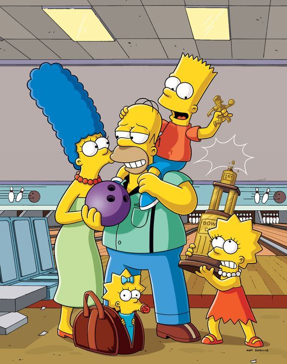 (29. Staffel) - (v.l.n.r.) Marge; Maggie; Homer; Bart; Lisa - Bildquelle: © 2017-2018 Fox and its related entities.  All rights reserved.