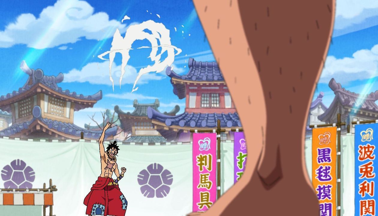 Ein gnadenloser Sumo-Wettkampf! - Der Strohhut gegen den stärksten Yokozuna! - Bildquelle: © Eiichiro Oda / Shueisha, Toei Animation