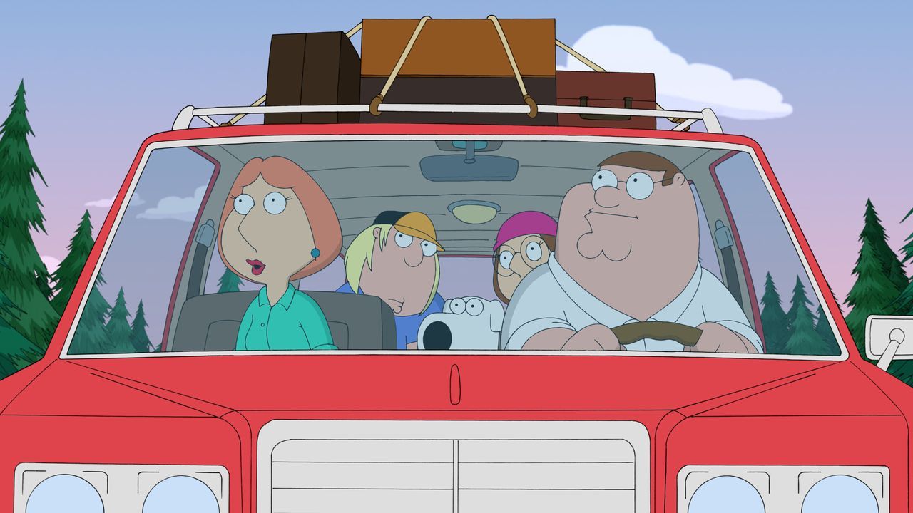 (v.l.n.r.) Lois Griffin; Chris Griffin; Brian Griffin; Meg Griffin; Peter Griffin - Bildquelle: © 2010 Fox and its related entities. All rights reserved.
