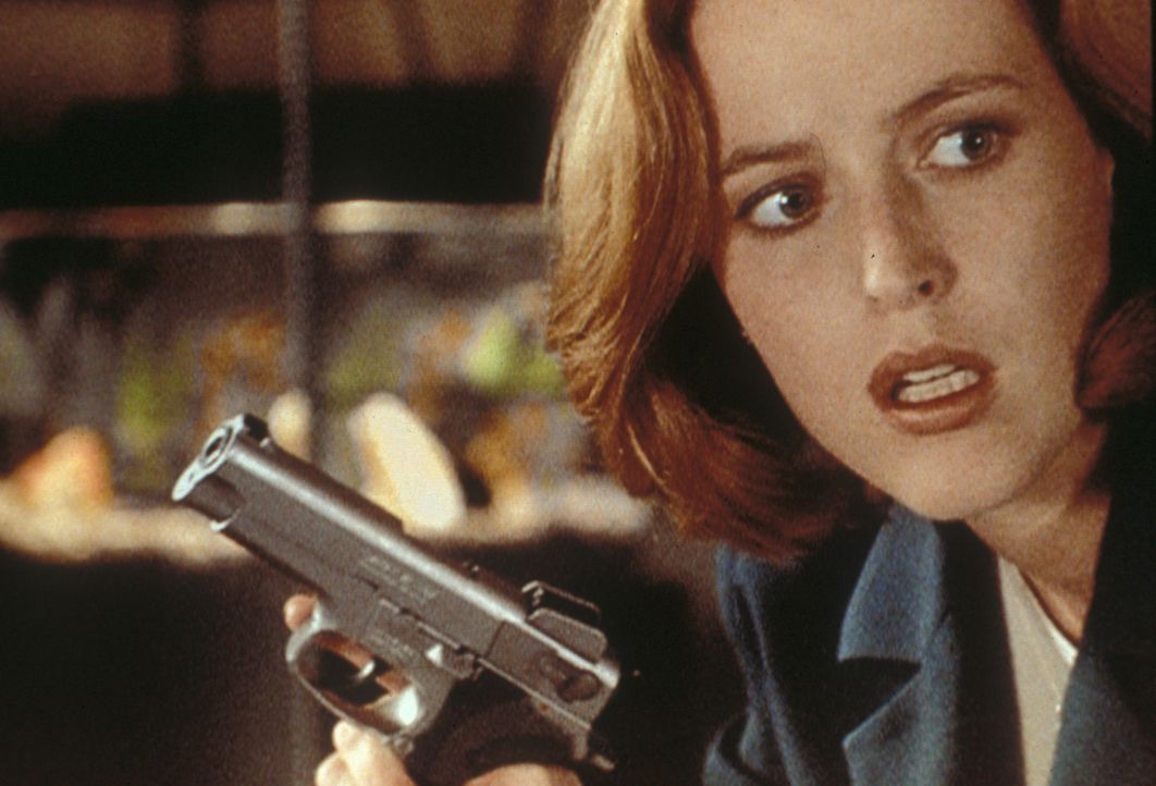 Scully (Gillian Anderson) entdeckt im Laufe ihrer Ermittlungen merkwürdige Computerdateien. - Bildquelle: TM +   Twentieth Century Fox Film Corporation. All Rights Reserved.