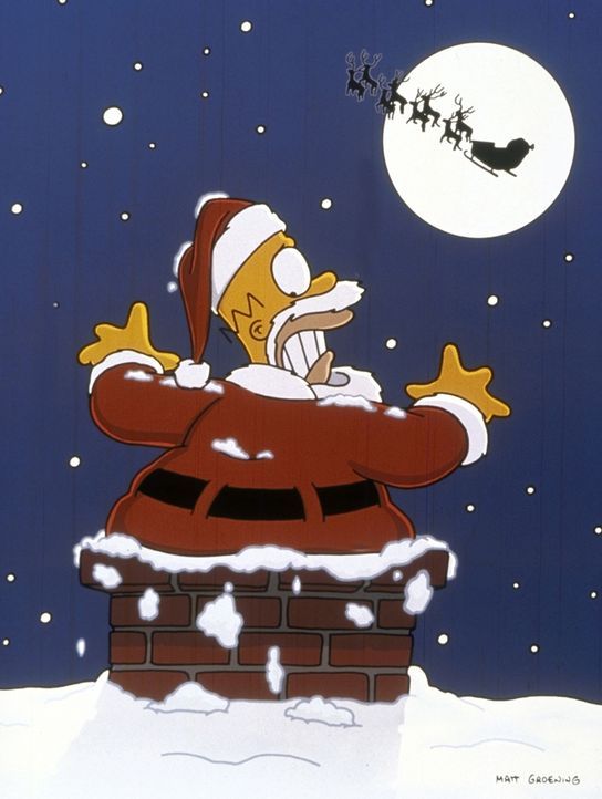 Homer (Bild) hat sich als Weihnachtsmann verkleidet, um Lisa zu helfen ... - Bildquelle: und TM Twenthieth Century Fox Film Corporation - Alle Rechte vorbehalten