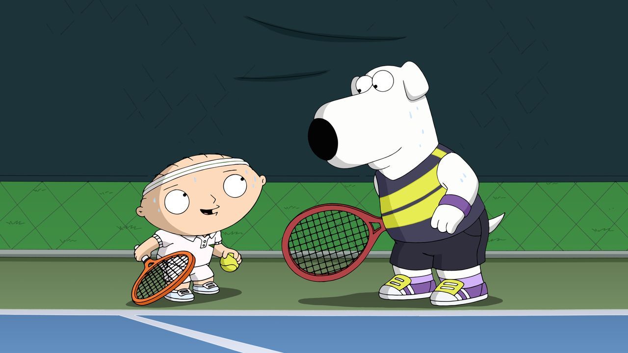 Stewie (l.) besucht einen Tennisclub und lädt Brain (r.) dazu ein, sein Tennispartner zu werden. Doch kann das gutgehen? - Bildquelle: 2015-2016 Fox and its related entities. All rights reserved.