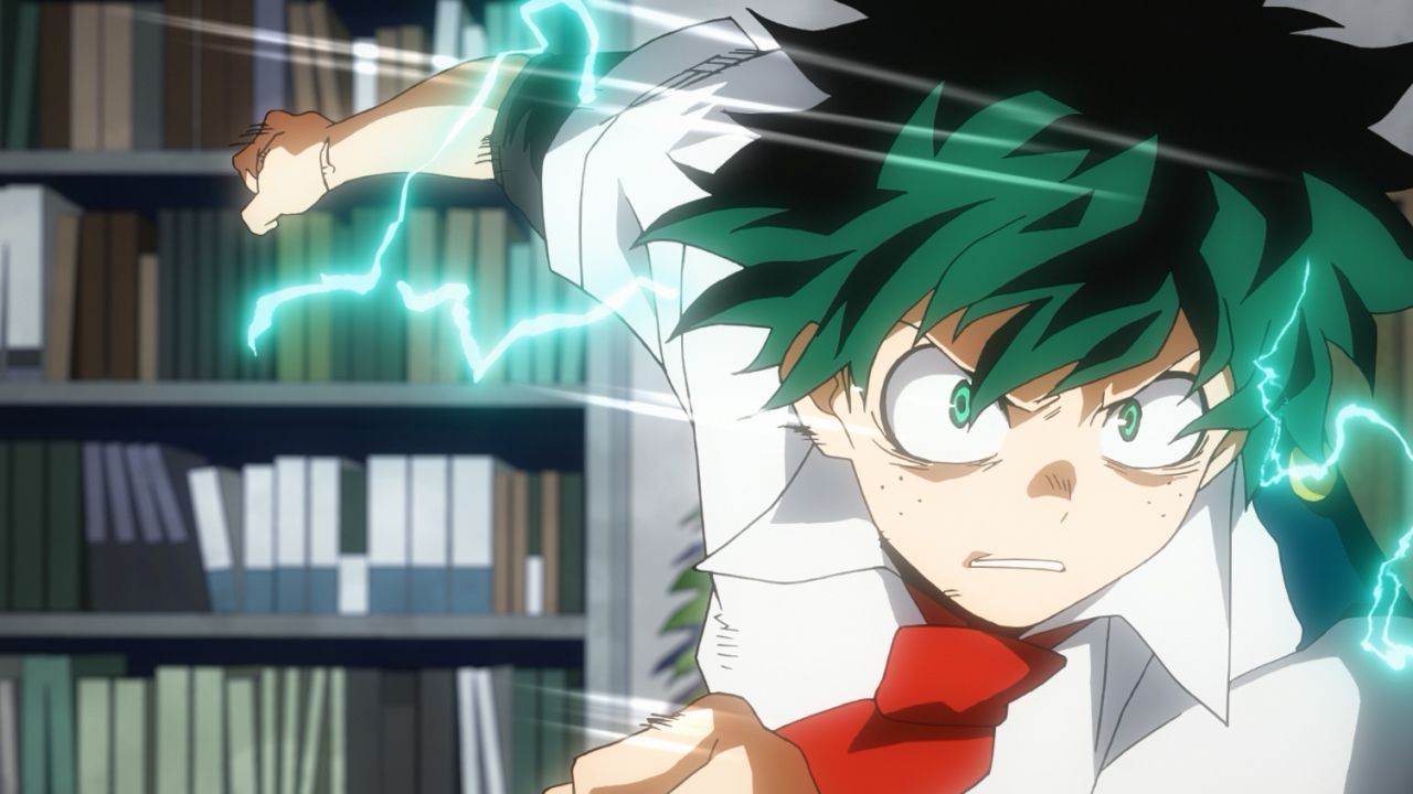 Sir Nighteye sucht gerade nach einem Nachfolger für All Might, als Izuku ihn... - Bildquelle: © K. Horikoshi / Shueisha, My Hero Academia Project