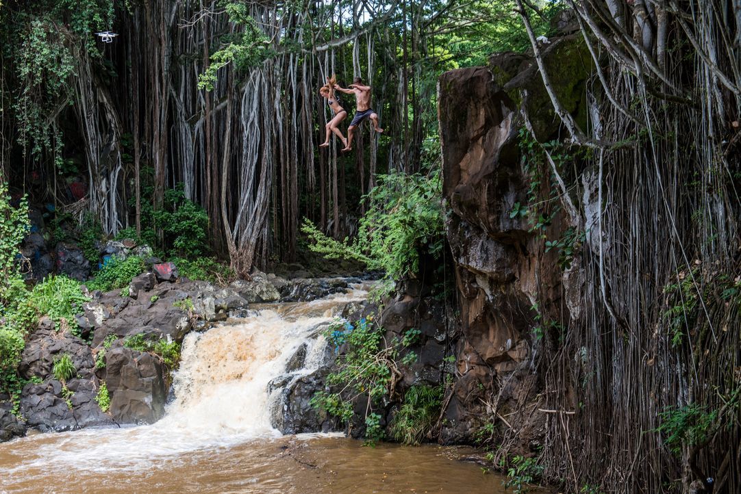 Perfekt für Adrenalinjunkies: Die Klippen an den "Lulumahu Falls" in Honolulu, Hawaii, eignen sich sehr gut als Sprungtürme ... - Bildquelle: 2017,The Travel Channel, L.L.C. All Rights Reserved