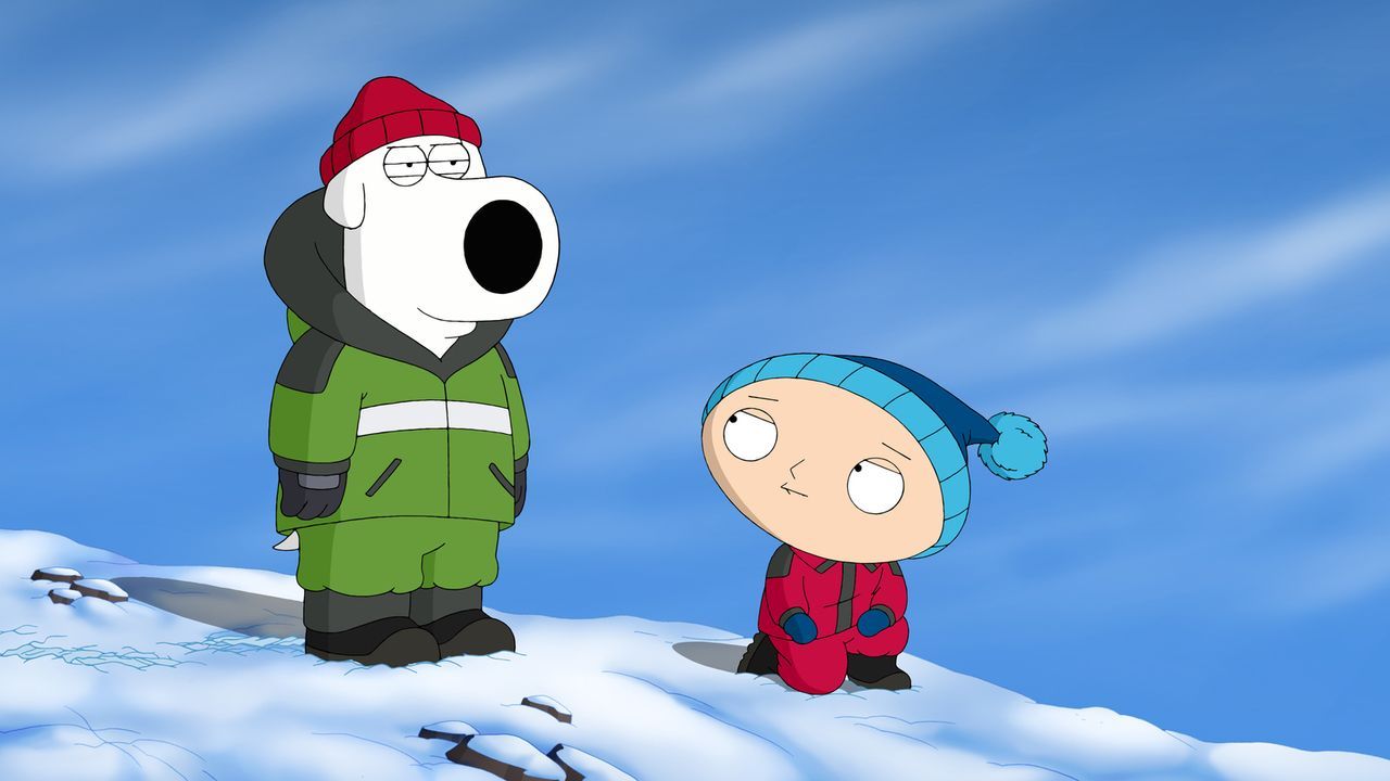 Brian (l.) und Stewie (r.) können nicht glauben, dass sie bei dieser fürchterlichen Kälte den Mount Everest besteigen sollen ... - Bildquelle: 2013 Twentieth Century Fox Film Corporation. All rights reserved.