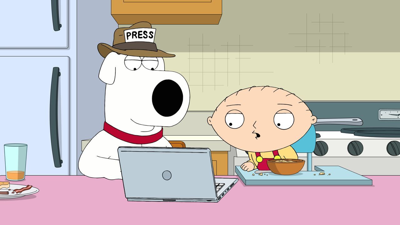 Brian Griffin (l.); Stewie Griffin (r.) - Bildquelle: © 2021-2022 Fox Broadcasting Company, LLC. All rights reserved