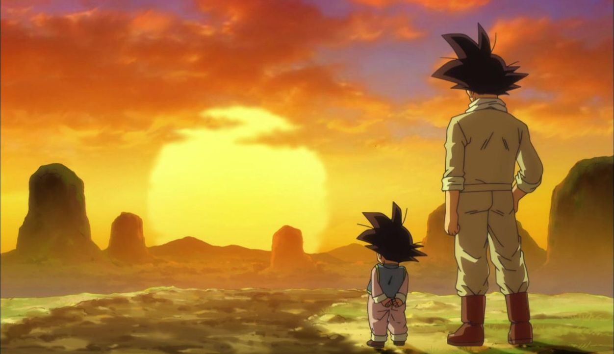 Son Goku und Son Goten beobachten den Sonnenuntergang - Bildquelle: BIRD STUDIO/SHUEISHA, TOEI ANIMATION