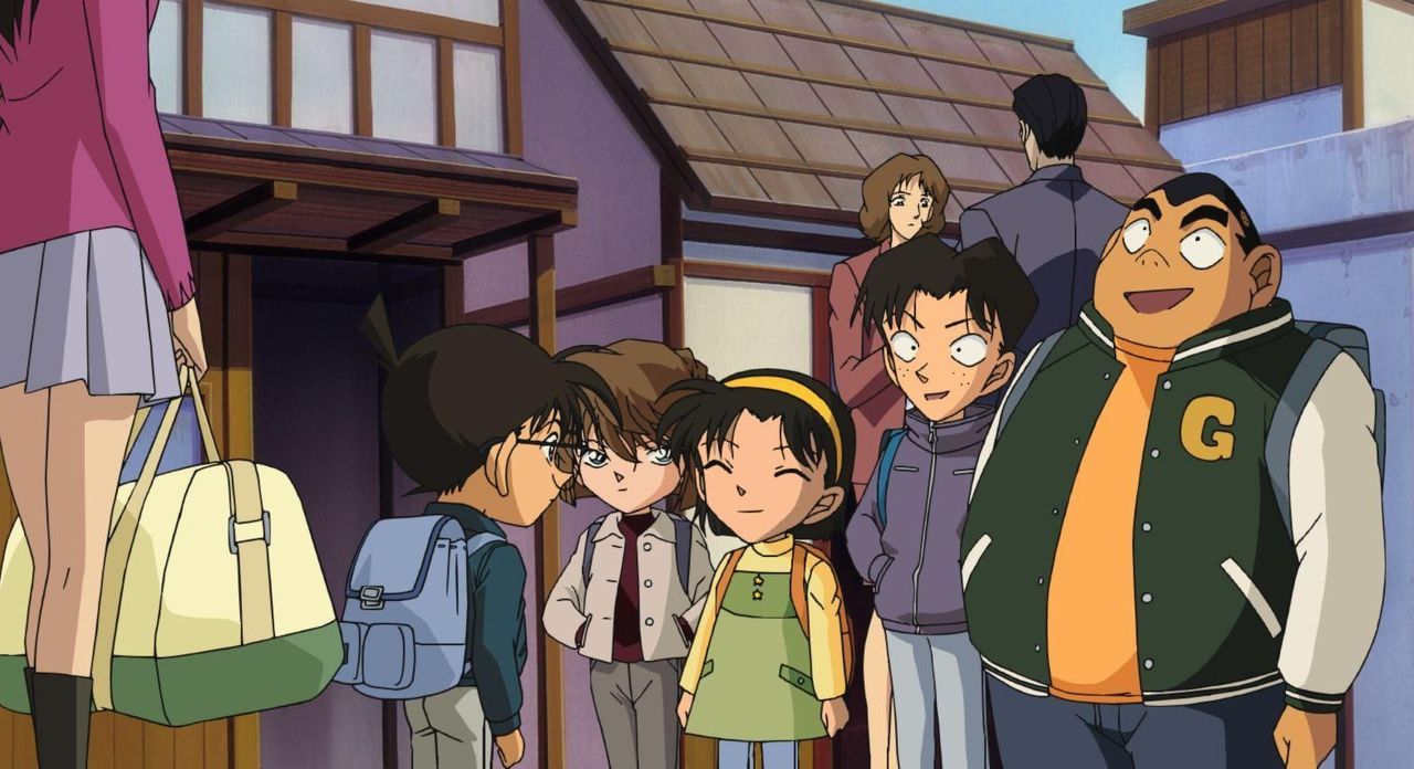 Die Detective Boys machen einen Ausflug in ein Dorf, das bald zum Weltkultur... - Bildquelle: © Gosho Aoyama / Shogakukan, YTV, TMS 1996