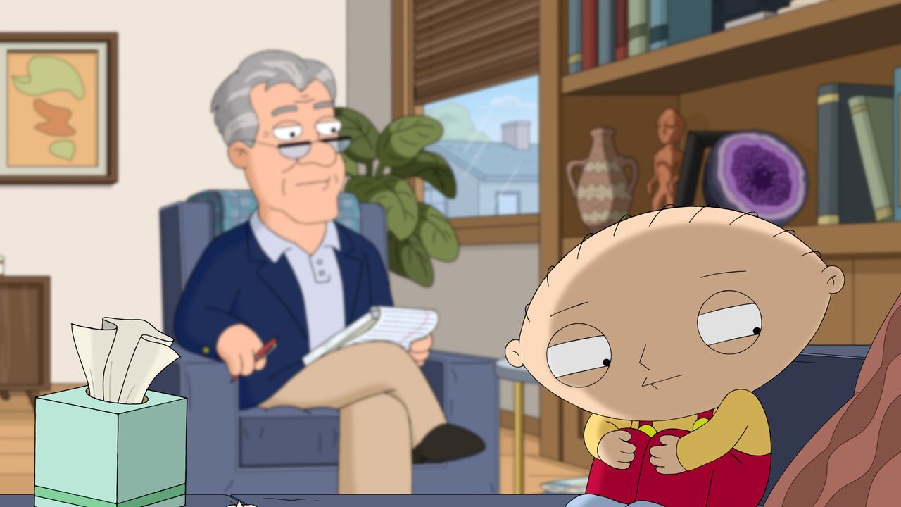 Dr. Cecil Pritchfield (l.); Stewie Griffin (r.) - Bildquelle: 2018-2019 Fox and its related entities. All rights reserved.