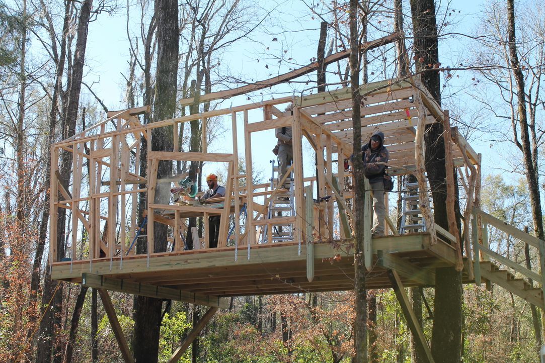 Die Treehouse Guys erfüllen jeden noch so verrückten Baumhaus-Traum ... - Bildquelle: 2015, DIY Network/Scripps Networks, LLC. All Rights Reserved.