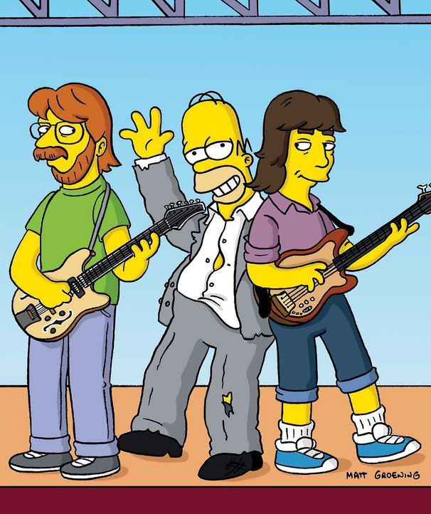 Im Drogenrausch platzt Homer (M.) mitten in den Auftritt der Rockband "PHISH". - Bildquelle: © und TM Twenthieth Century Fox Film Corporation - Alle Rechte vorbehalten