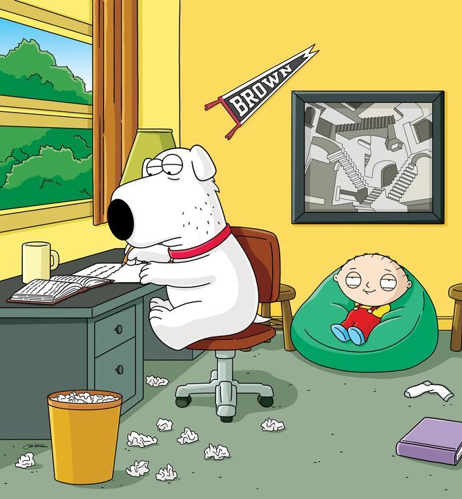 Brian Griffin (l.); Stewie Griffin (r.) - Bildquelle: 2005 Fox and its related entities. All rights reserved.