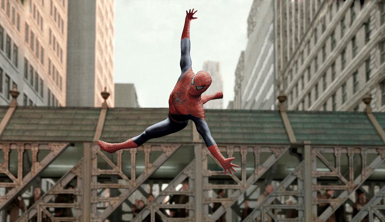 Lässt sich nicht so leicht unterkriegen: Spider-Man (Tobey Maguire) - Bildquelle: Sony Pictures Television International. All Rights Reserved.