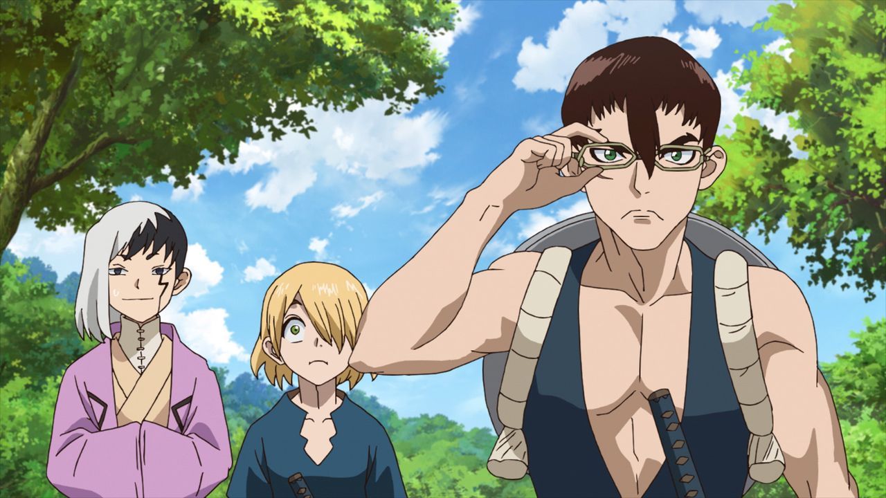 Der Sparta-Handwerks-Klub - Bildquelle: © Kome Studio, Boichi/SHUEISHA, Dr.STONE Project