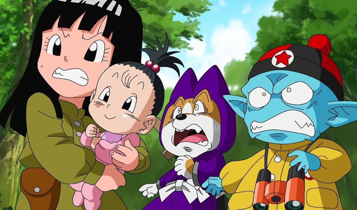 Gokus Qi ist außer Kontrolle! Auf Pan aufzupassen ist harte Arbeit! - Bildquelle: © Bird Studio/Shueisha, Toei Animation