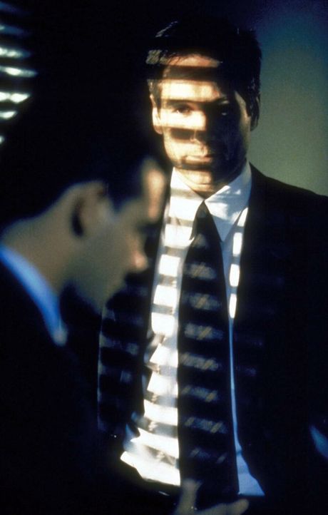 Mulder (David Duchovny, r.) wird ausdrücklich von den Ermittlungen ausgeschlossen ... - Bildquelle: TM +   2000 Twentieth Century Fox Film Corporation. All Rights Reserved.
