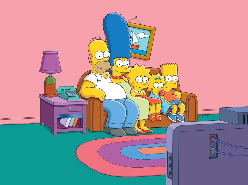 (29. Staffel) - (v.l.n.r.) Homer; Marge; Lisa; Maggie; Bart - Bildquelle: © 2017-2018 Fox and its related entities.  All rights reserved.