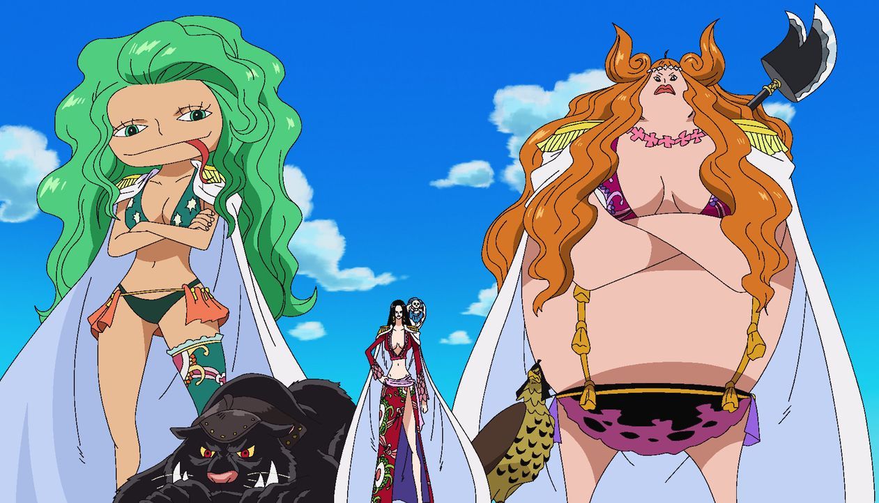 Während Ruffy auf der Insel der Frauen immer noch auf der Flucht ist, kehrt ... - Bildquelle: Eiichiro Oda/Shueisha, Toei Animation